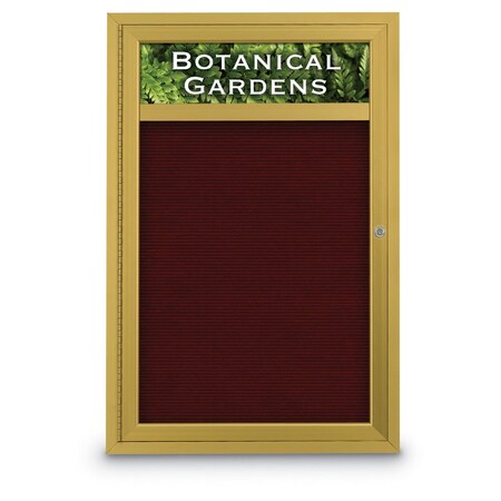 United Visual Products Indoor Enclosed Combo Board, 42"x32", Black Frame/White Porc & Keylime UVCB4232B-WHTPORC-KEYLIME